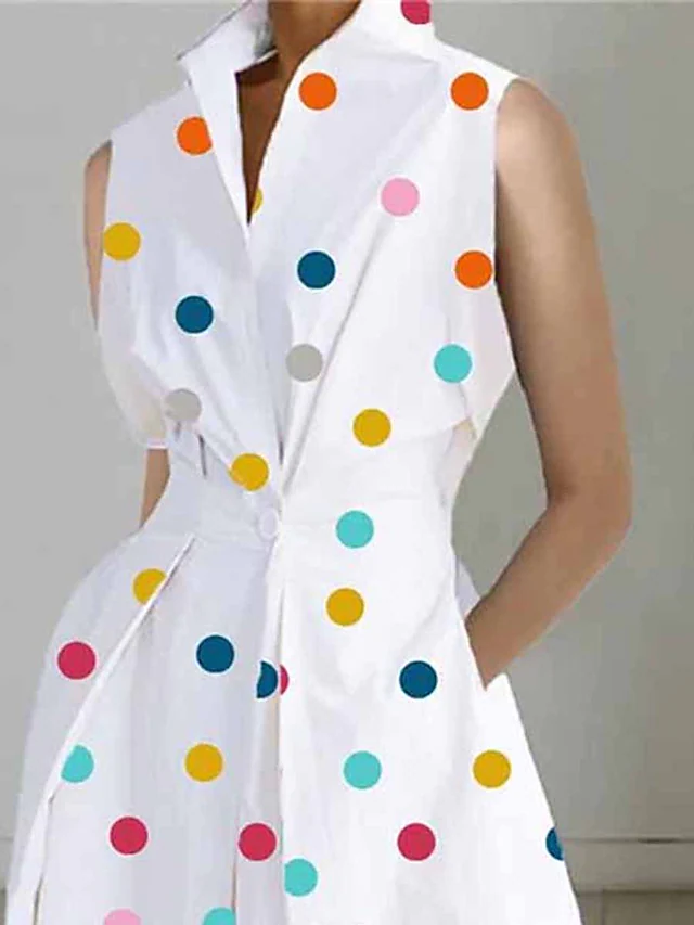 BerryBetty - Effortless Charm Polka Dot Slip Maxi Dress