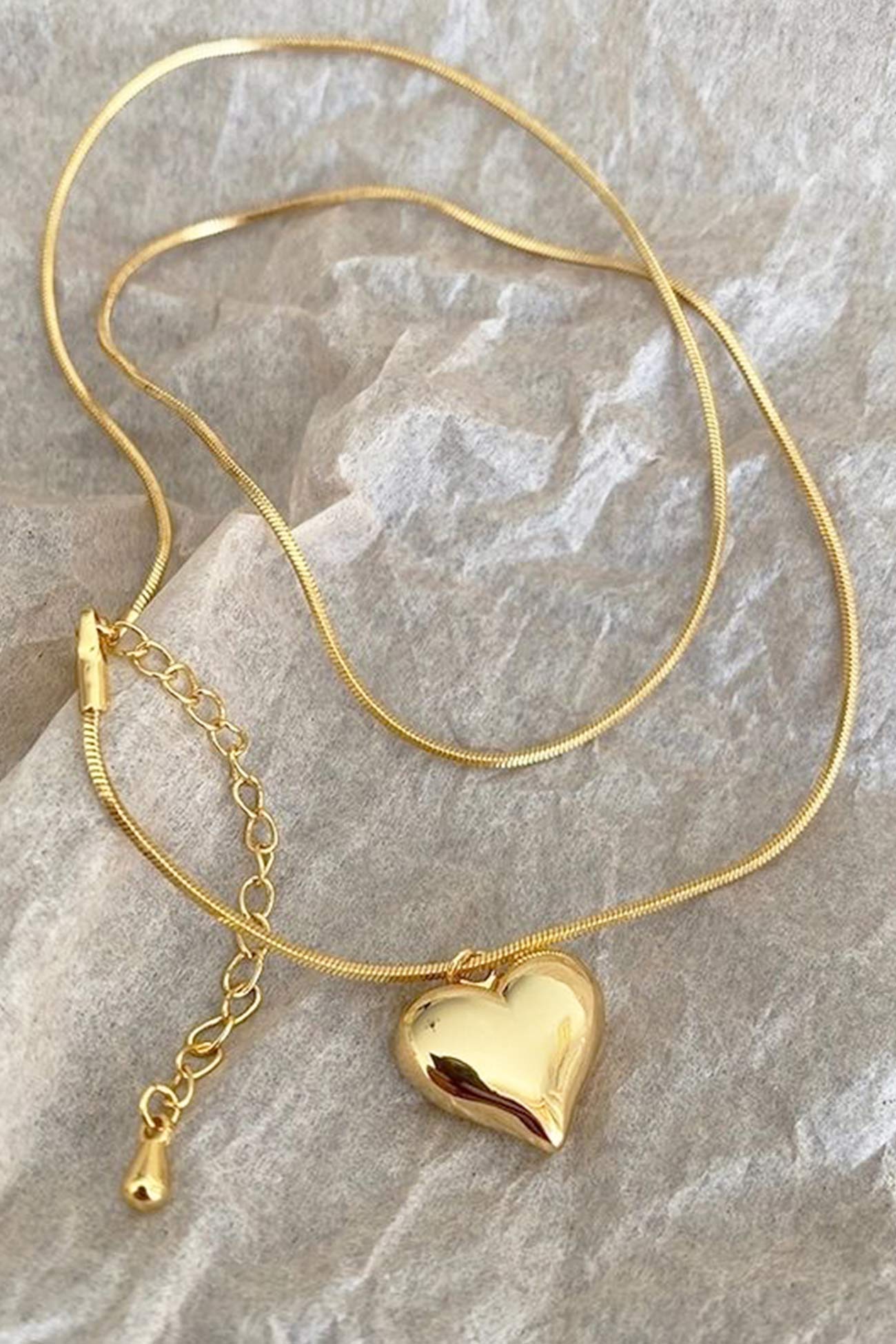 BerryBetty - Three-dimensional Heart Necklace