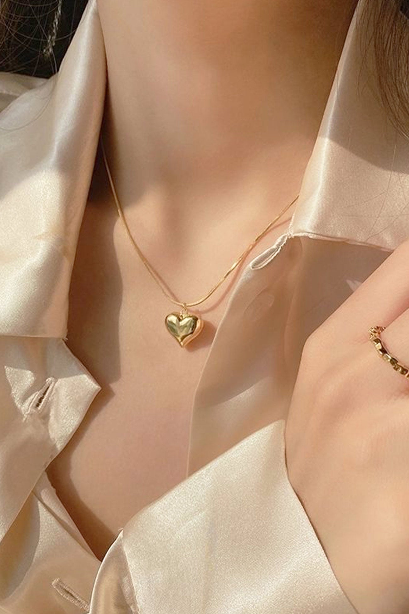 BerryBetty - Three-dimensional Heart Necklace