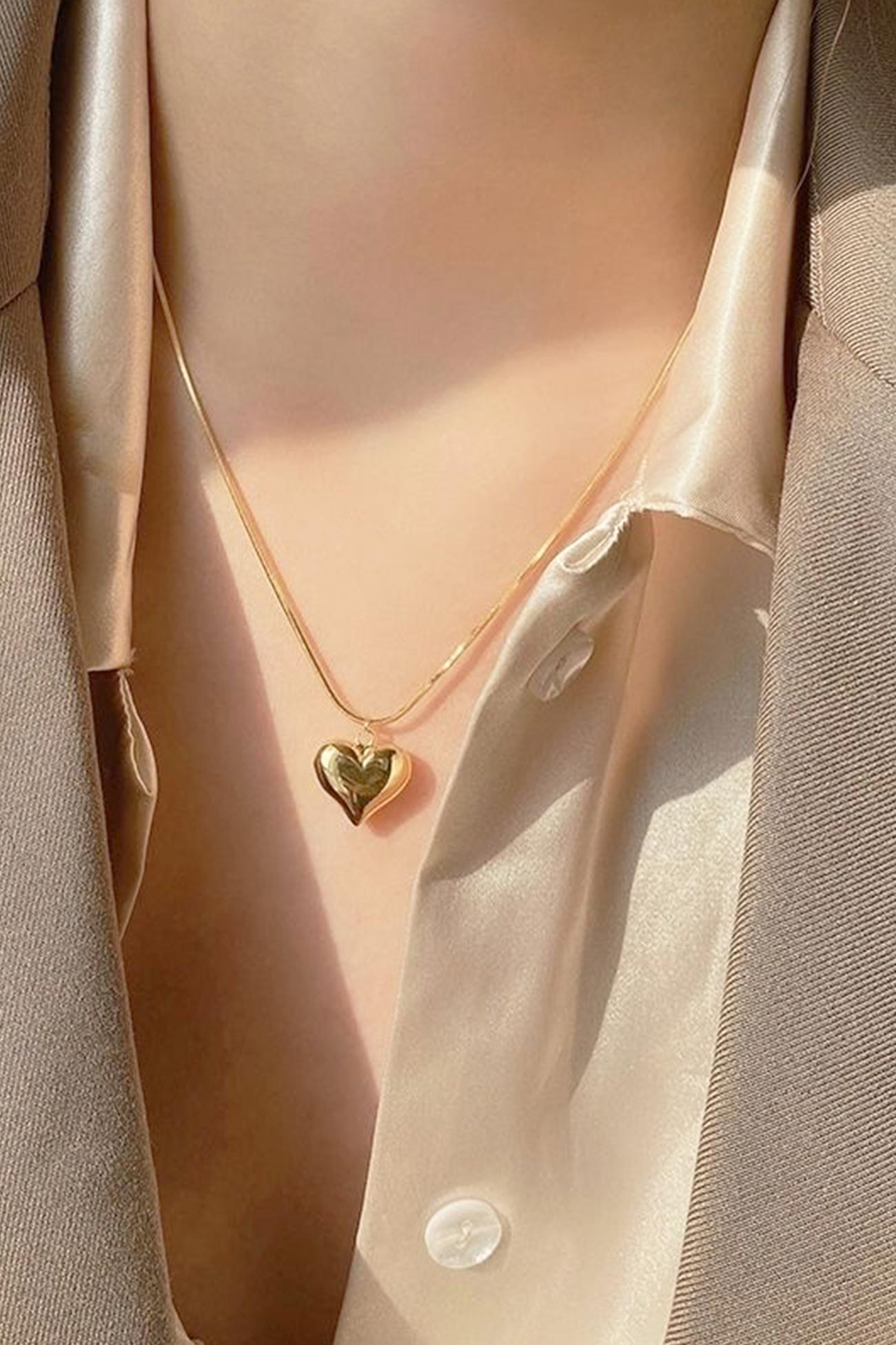 BerryBetty - Three-dimensional Heart Necklace