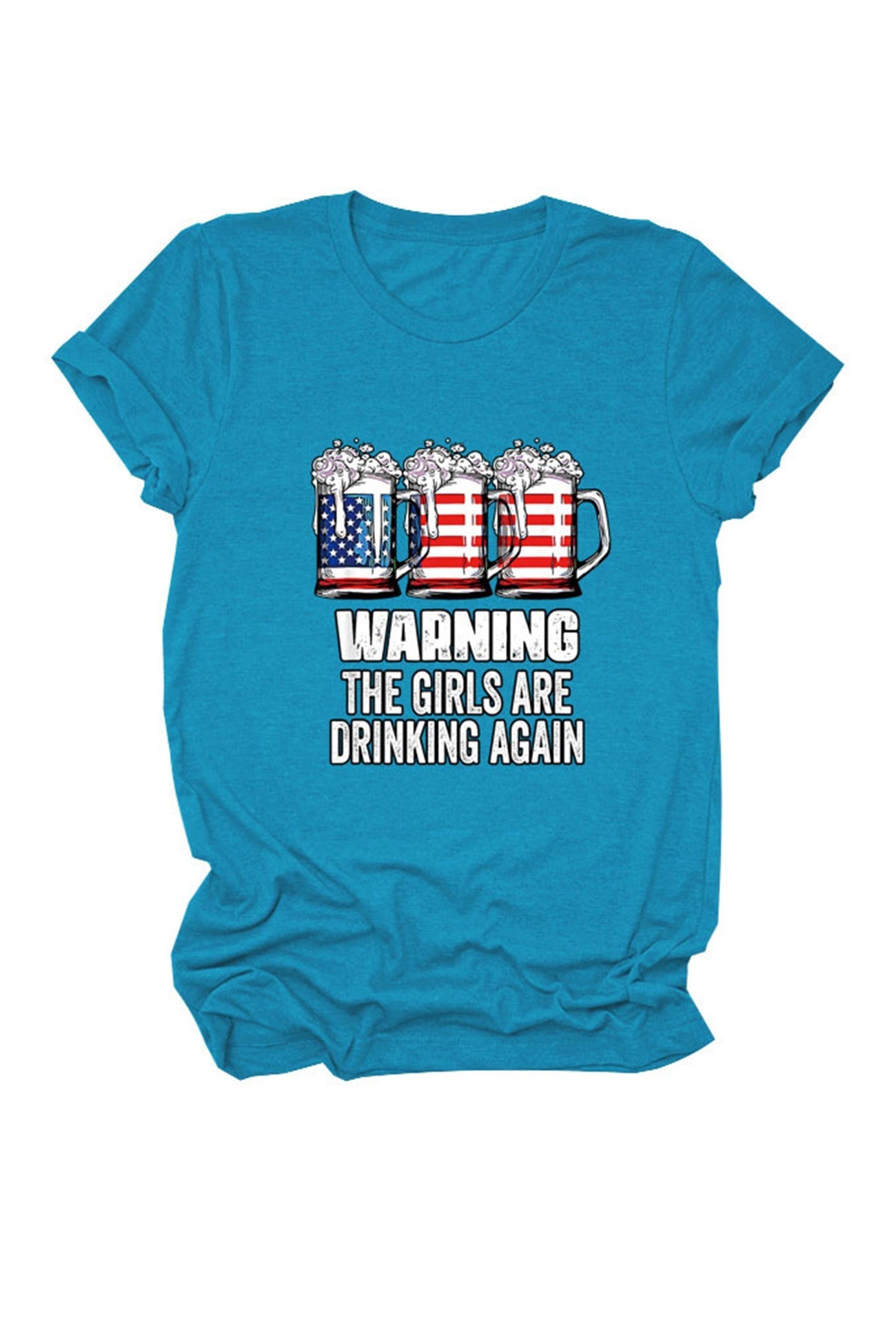 BerryBetty - Warning The Girls Are Printed T-Shirt