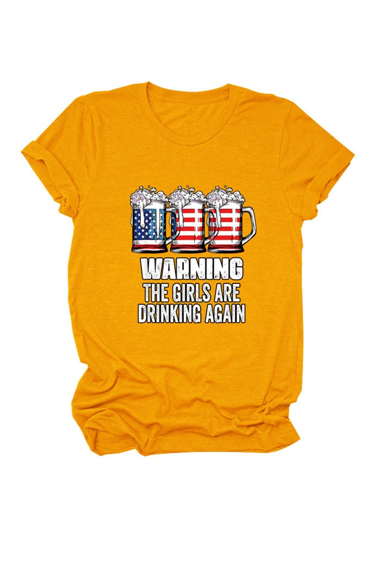 BerryBetty - Warning The Girls Are Printed T-Shirt