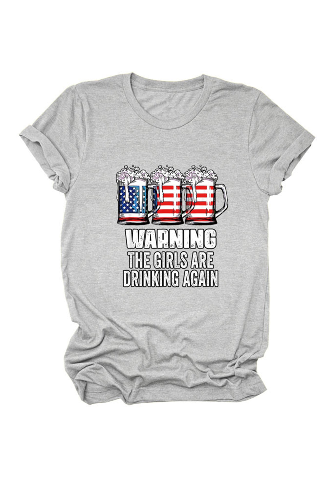 BerryBetty - Warning The Girls Are Printed T-Shirt