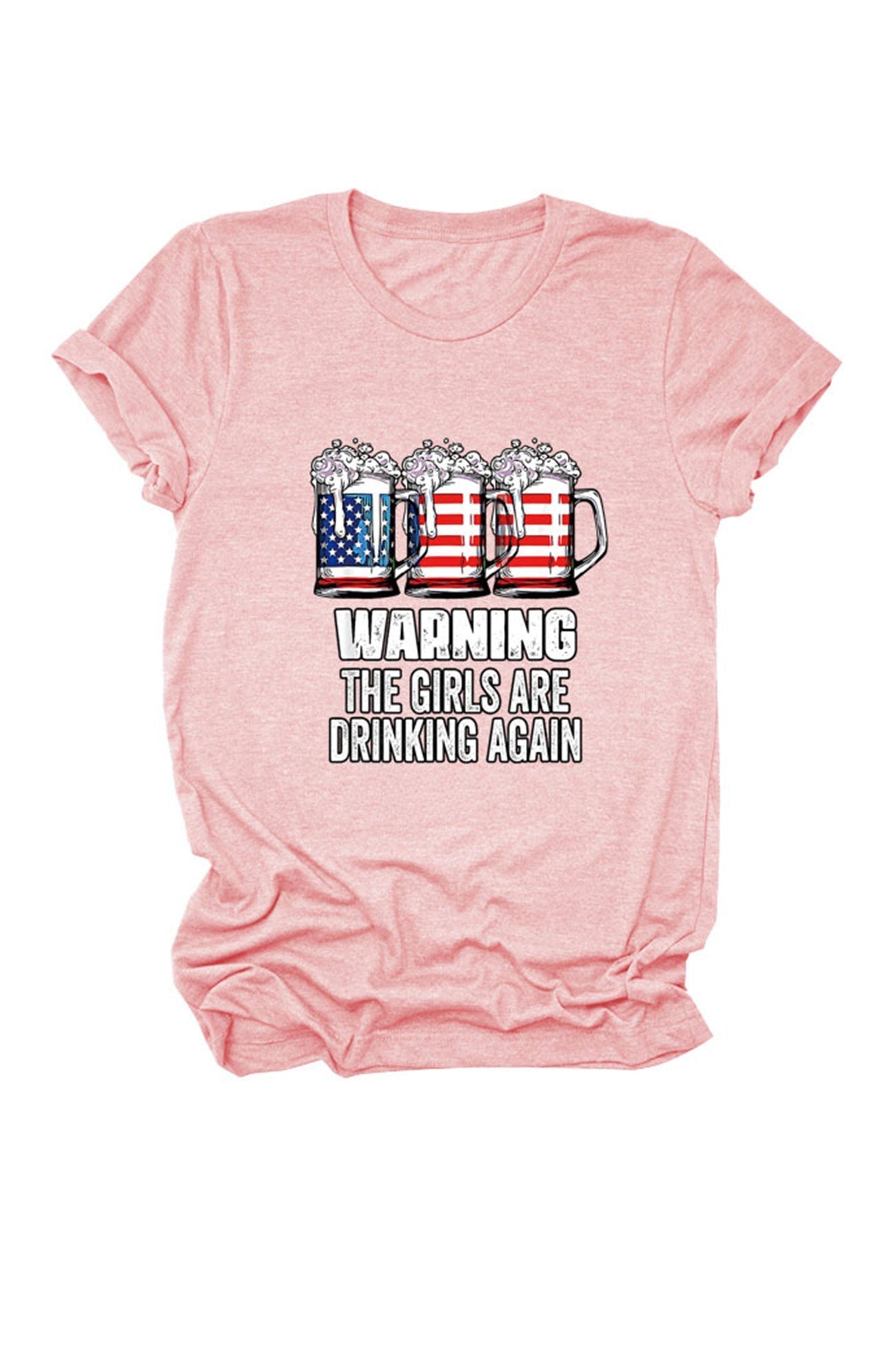 BerryBetty - Warning The Girls Are Printed T-Shirt