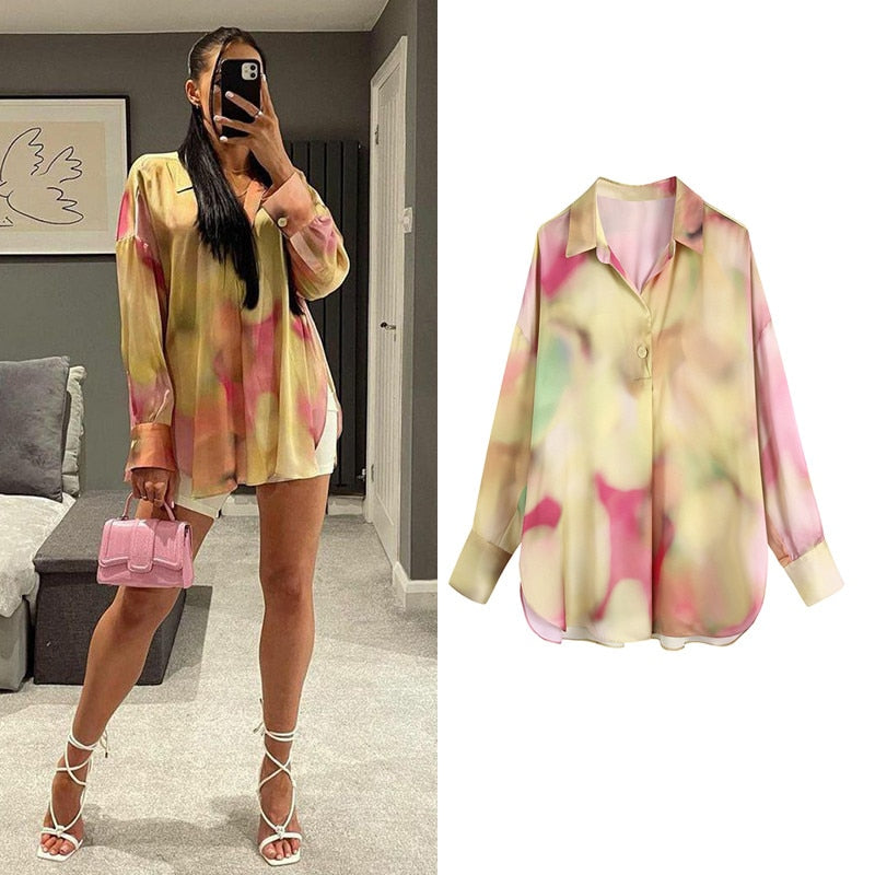 BerryBetty - women satin blouse long sleeve zebra print shirts vintage office ladies tops femme chandails fashion blusa de mujer Chandails