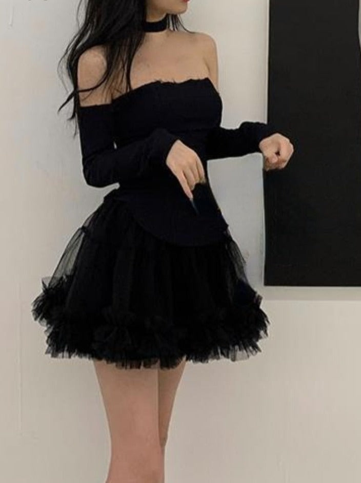 BerryBetty - Sexy Pure Color 2 Piece Dress Set Woman Elegant Y2k Mini Dress Casual Korean Fashion Short Party Dress Vintage Suits Summer New Years Eve Dresses For Women