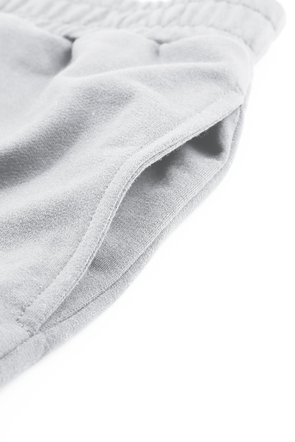 BerryBetty - Light Grey Solid Criss Cross Crop Top and Pants Active Set Loungewear