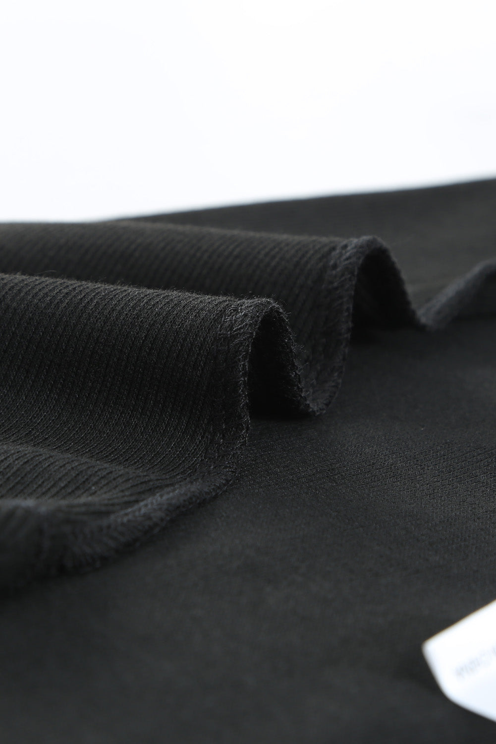 BerryBetty - Solid Black Round Neck Ribbed Tank Top