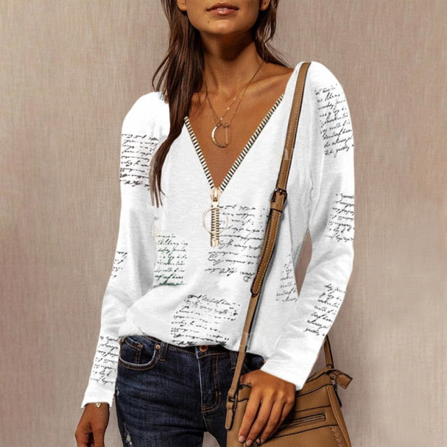 BerryBetty - Summer Shirts For Women Fashion V Neck Patchwork Loose T Shirt Female Short Sleeve Top Ladies Tee Plus Size Shirt Pullover