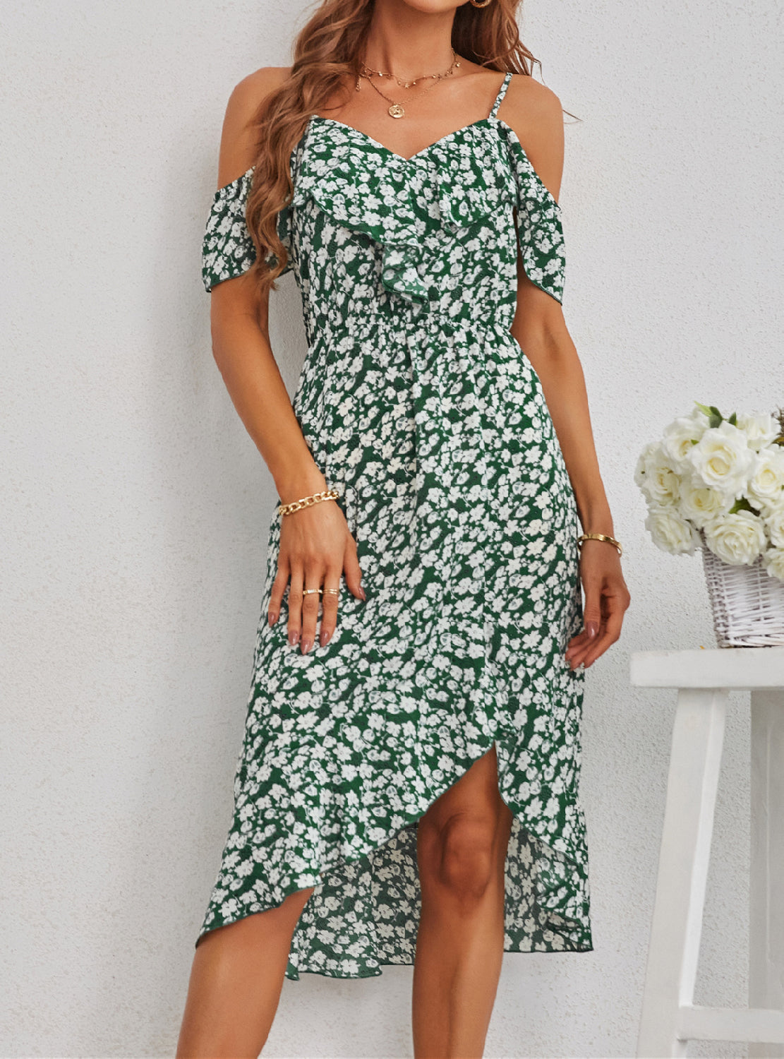 BerryBetty - Bohemia Floral Chiffon Maxi Dresses