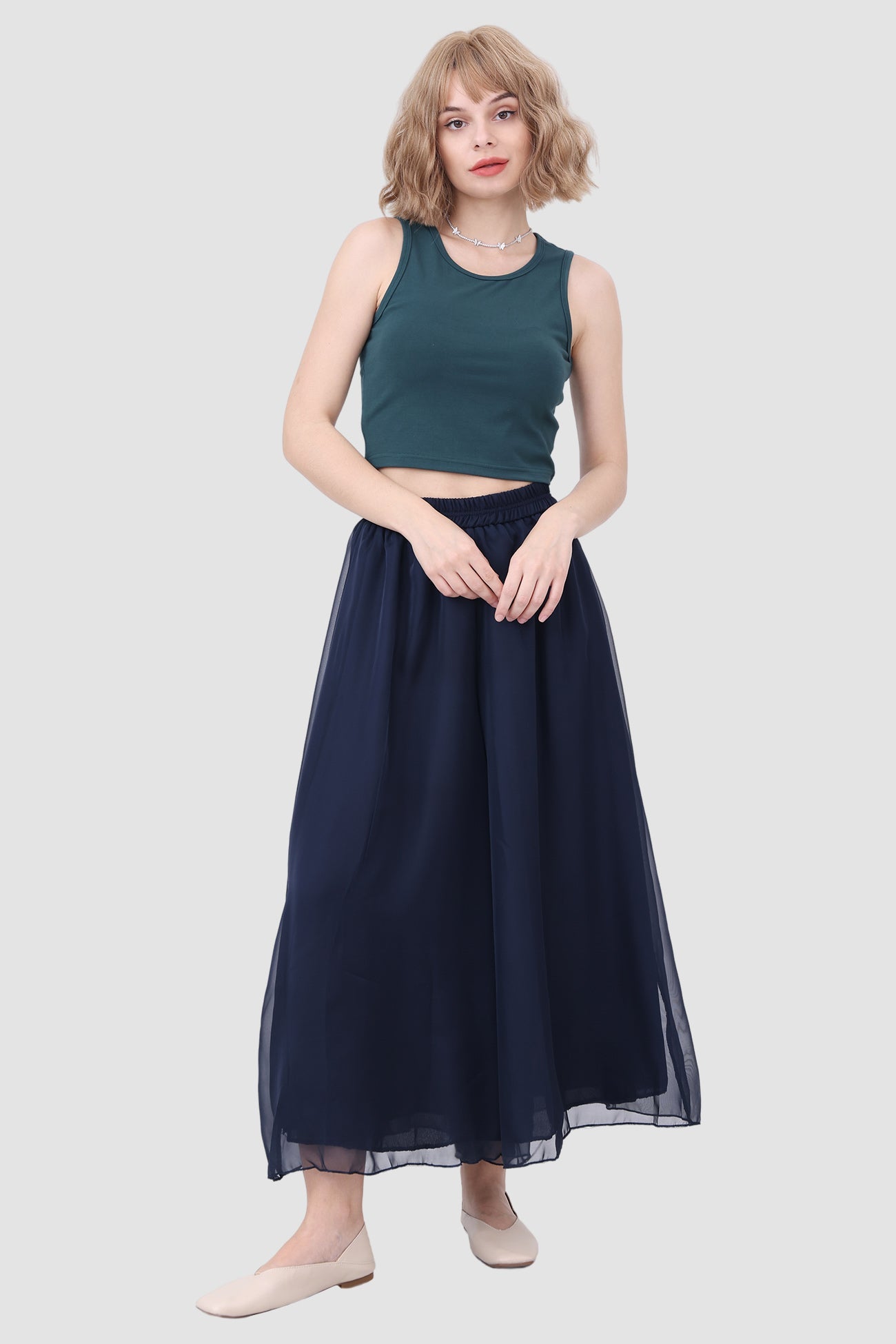 BerryBetty - Tall High Waist Wide Leg Pants