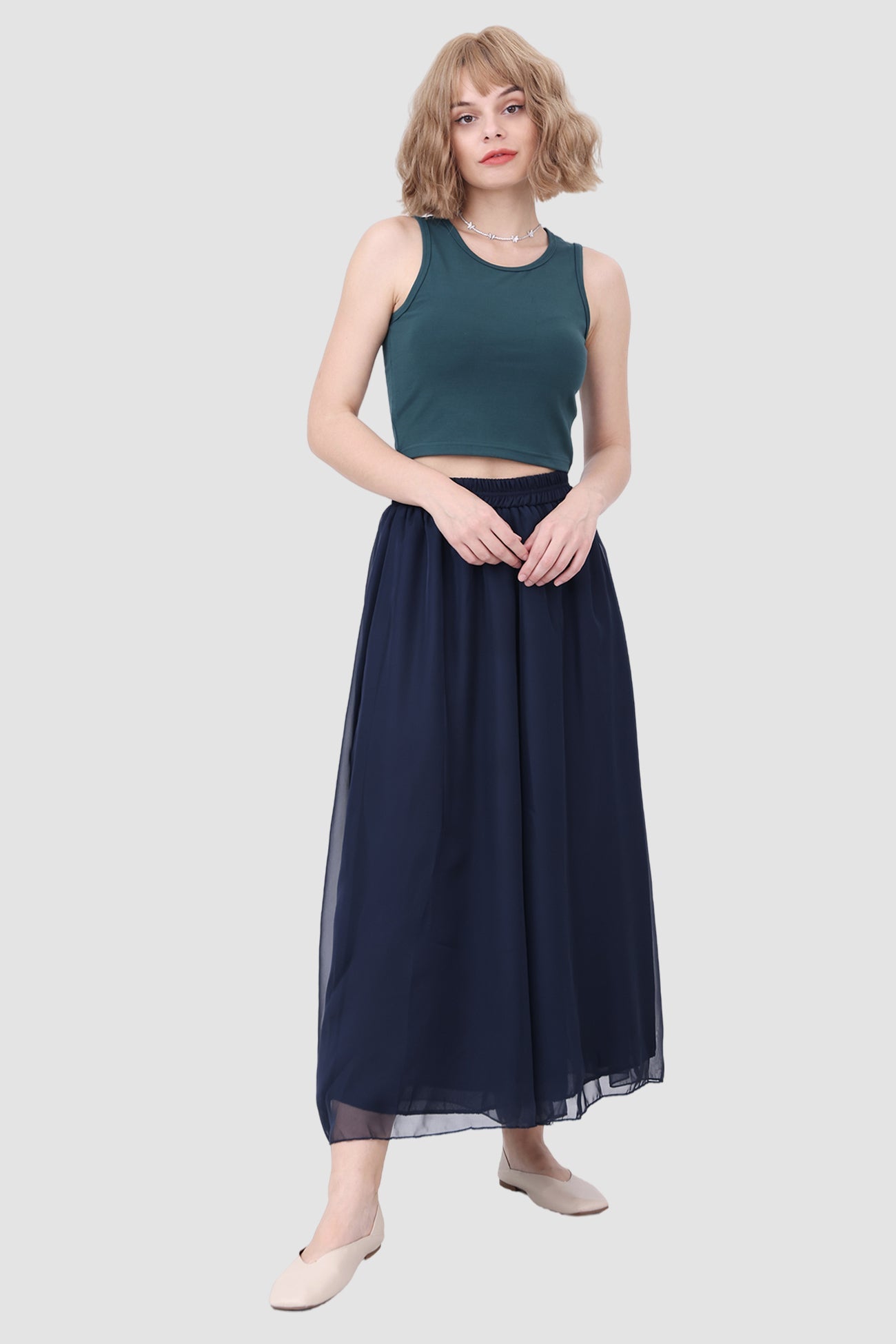 BerryBetty - Tall High Waist Wide Leg Pants