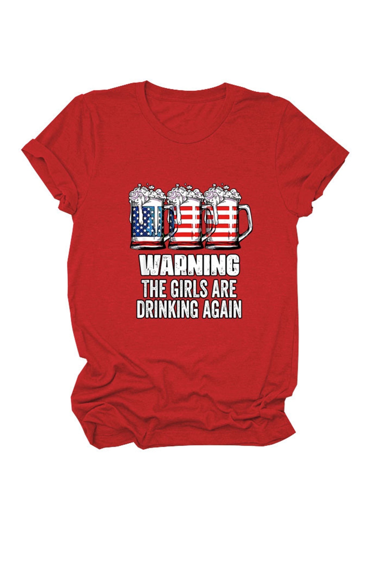 BerryBetty - Warning The Girls Are Printed  T-Shirt