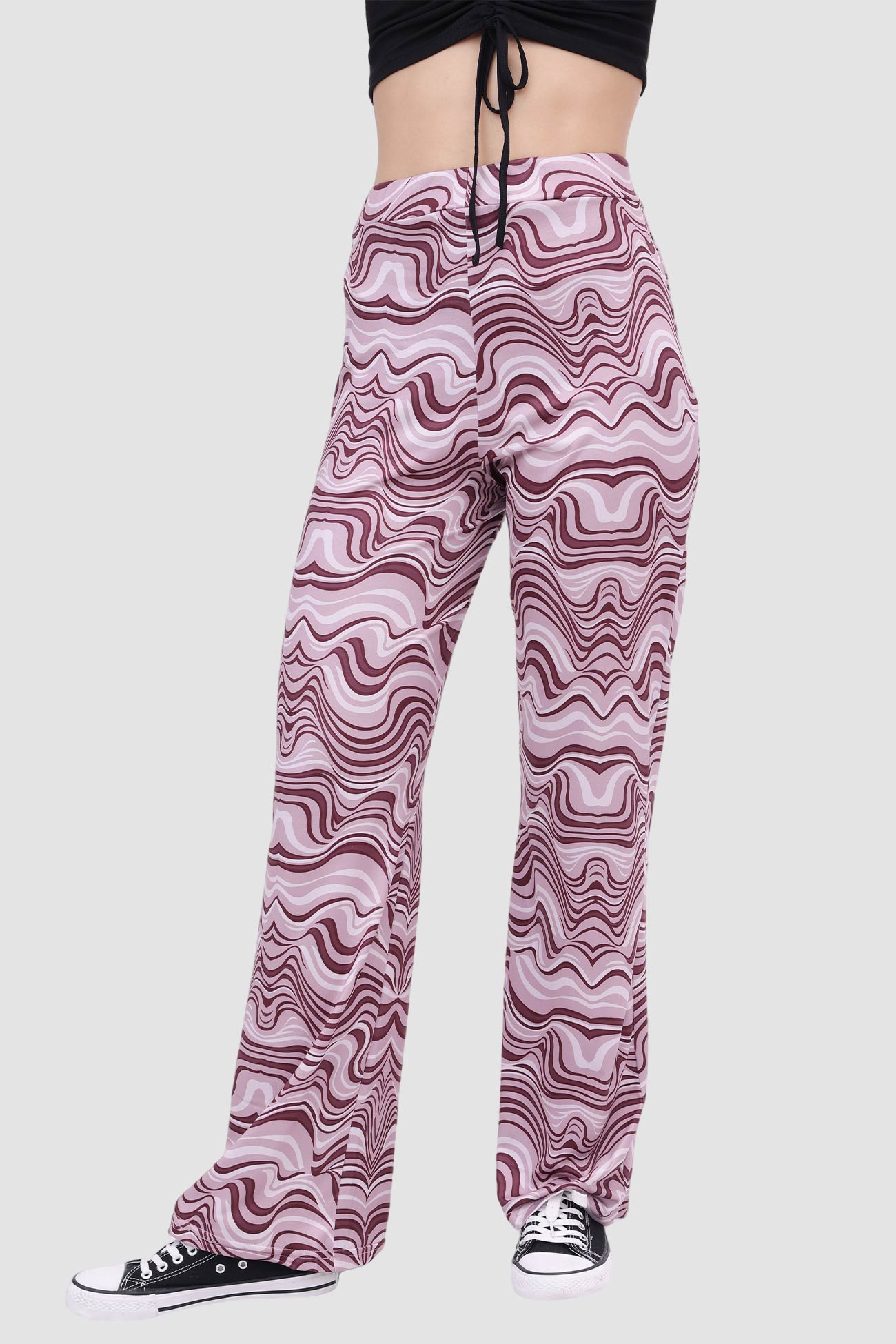 BerryBetty - Water Ripple Yoga Flared Pants