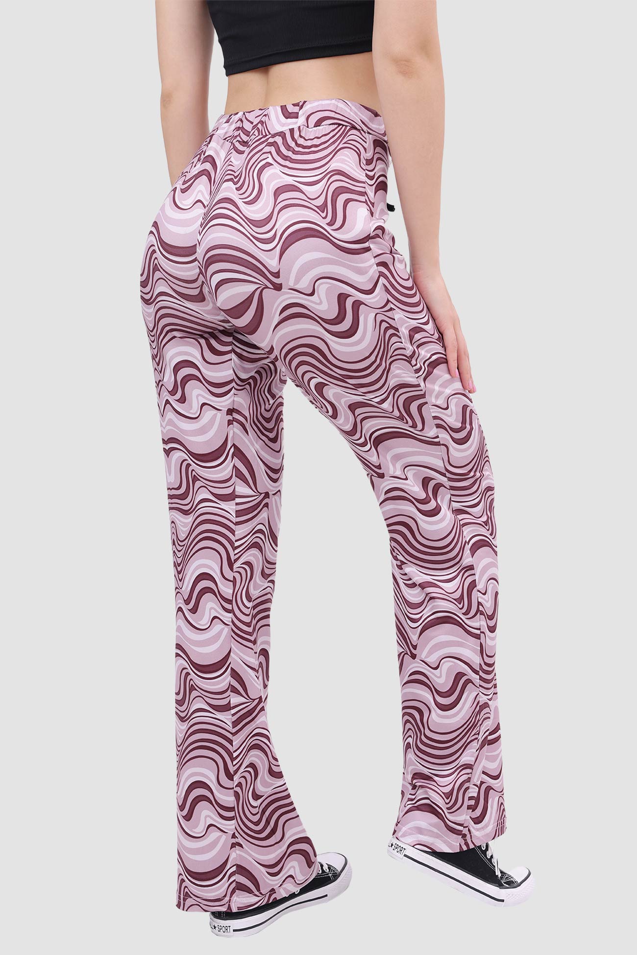 BerryBetty - Water Ripple Yoga Flared Pants