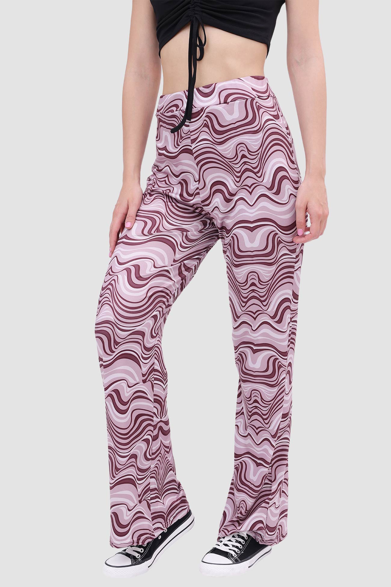 BerryBetty - Water Ripple Yoga Flared Pants