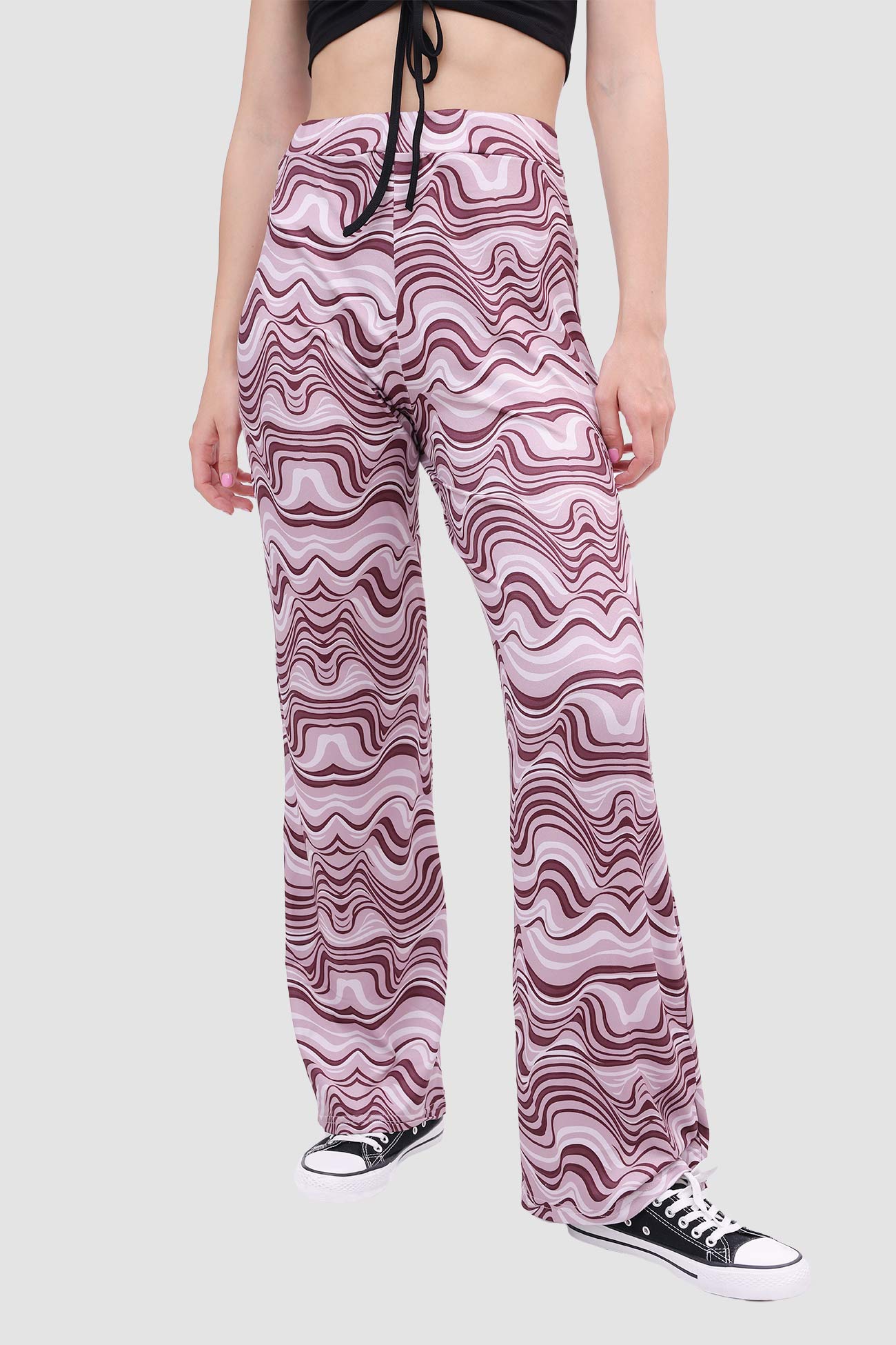 BerryBetty - Water Ripple Yoga Flared Pants