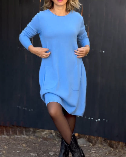 BerryBetty - Simple solid color dress