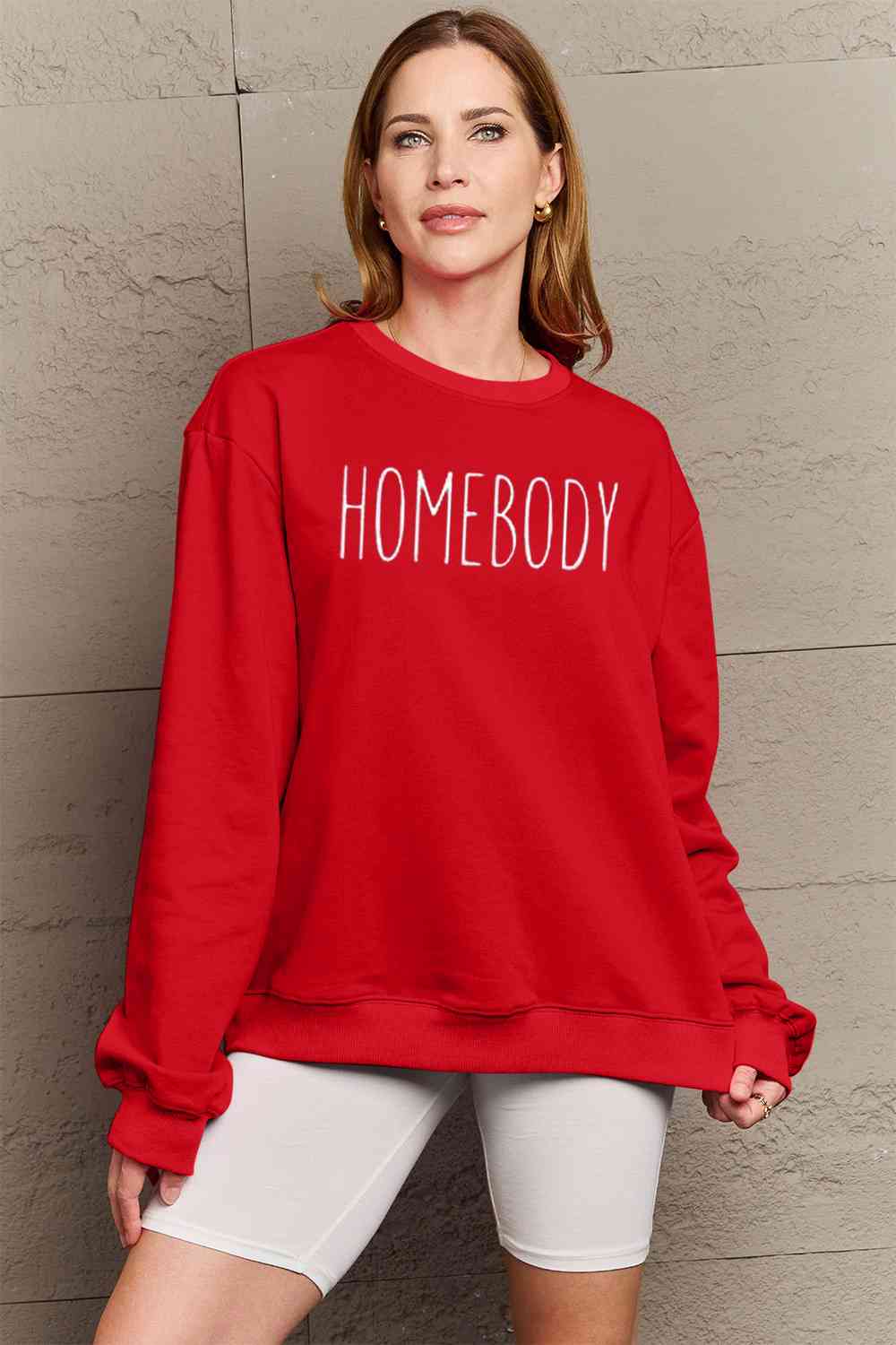 BerryBetty - Simply Love Full Size HOMEBODY Graphic Sweatshirt