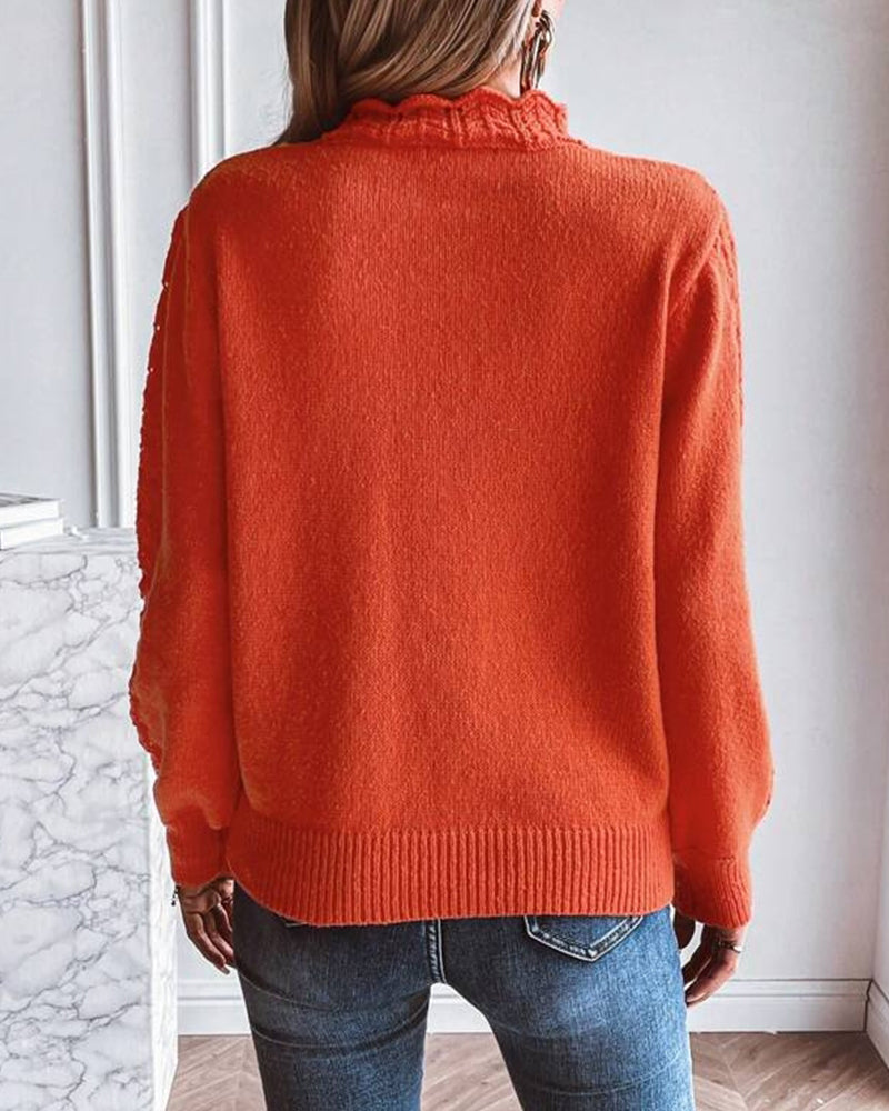 BerryBetty - Solid Color Casual Pullover