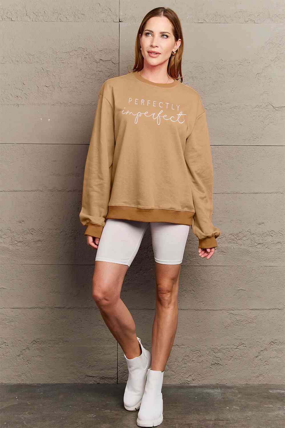 BerryBetty - Simply Love Full Size Graphic Round Neck Sweatshirt