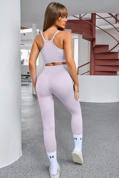 BerryBetty - Tank Cropped Active Top and Pants Set