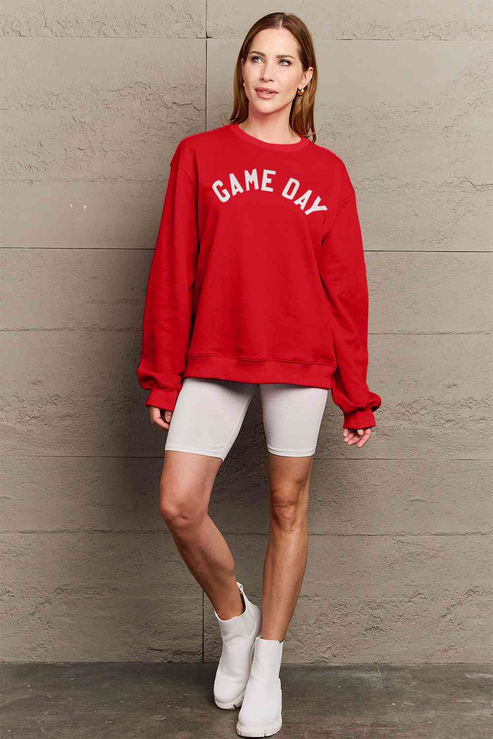 BerryBetty - Simply Love Full Size GAME DAY Graphic Sweatshirt