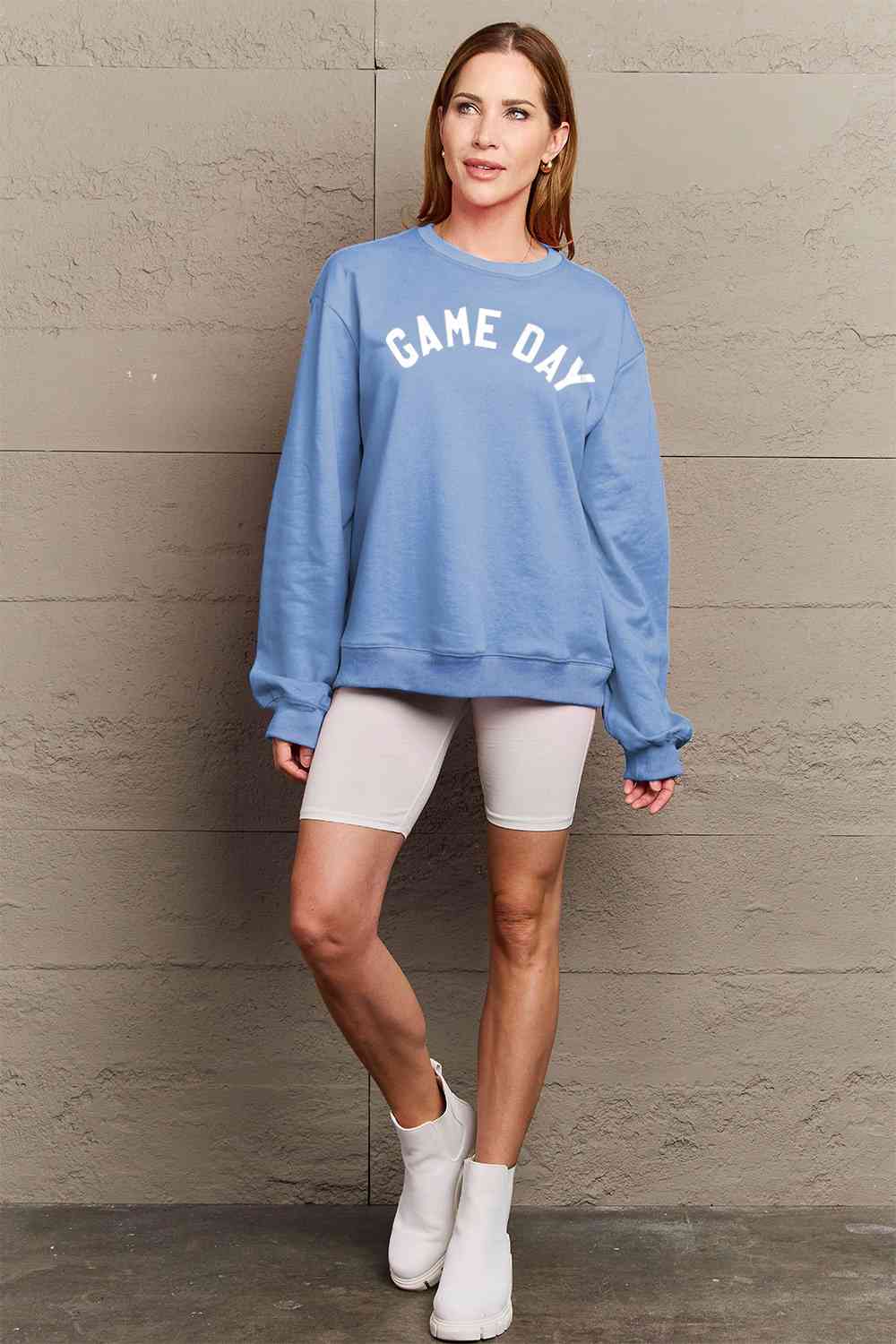 BerryBetty - Simply Love Full Size GAME DAY Graphic Sweatshirt