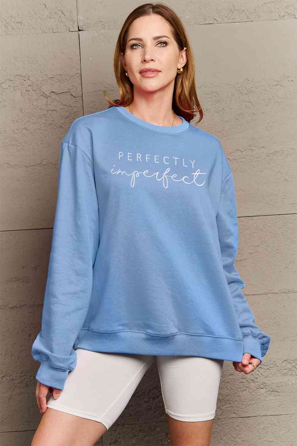 BerryBetty - Simply Love Full Size Graphic Round Neck Sweatshirt