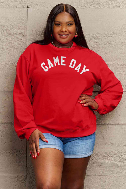 BerryBetty - Simply Love Full Size GAME DAY Graphic Sweatshirt