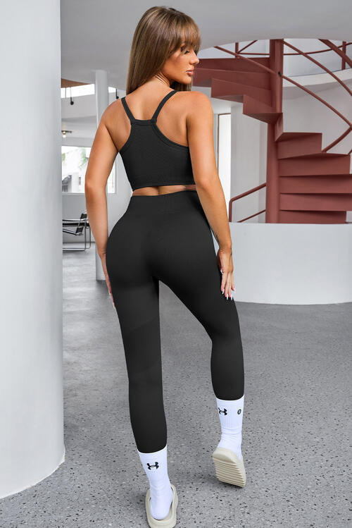 BerryBetty - Tank Cropped Active Top and Pants Set