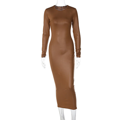 BerryBetty - Jill Full Sleeve Bodycon Midi Dress