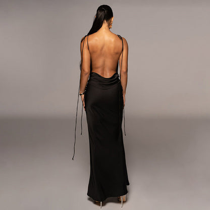 BerryBetty - Diana Backless Sleeveless Maxi Dress