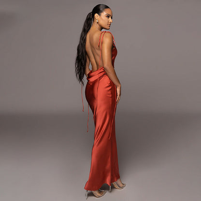 BerryBetty - Diana Backless Sleeveless Maxi Dress