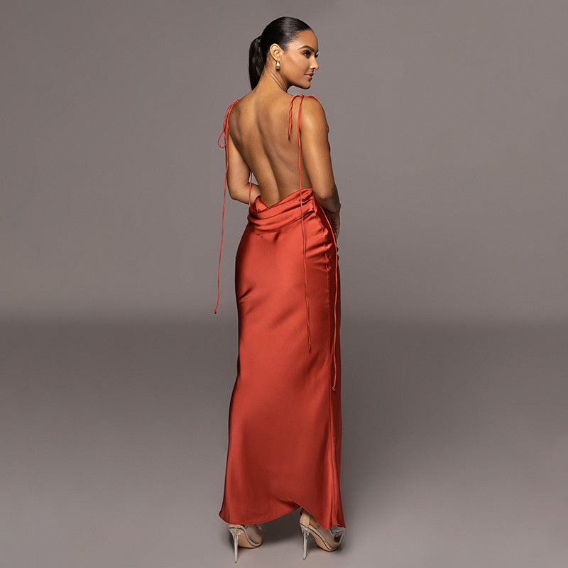 BerryBetty - Diana Backless Sleeveless Maxi Dress