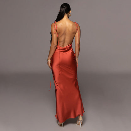 BerryBetty - Diana Backless Sleeveless Maxi Dress