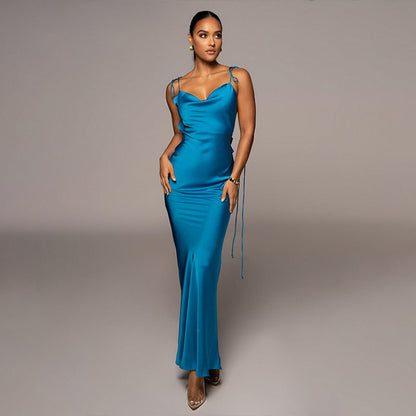 BerryBetty - Diana Backless Sleeveless Maxi Dress