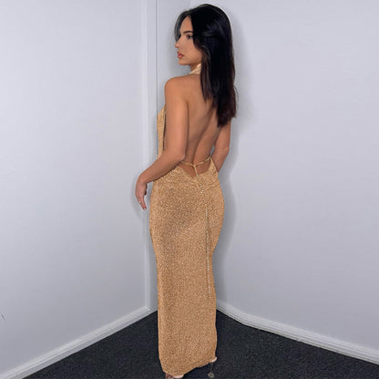 BerryBetty - Lesley Backless Maxi Dress