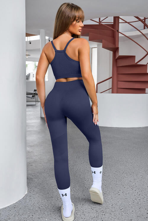 BerryBetty - Tank Cropped Active Top and Pants Set