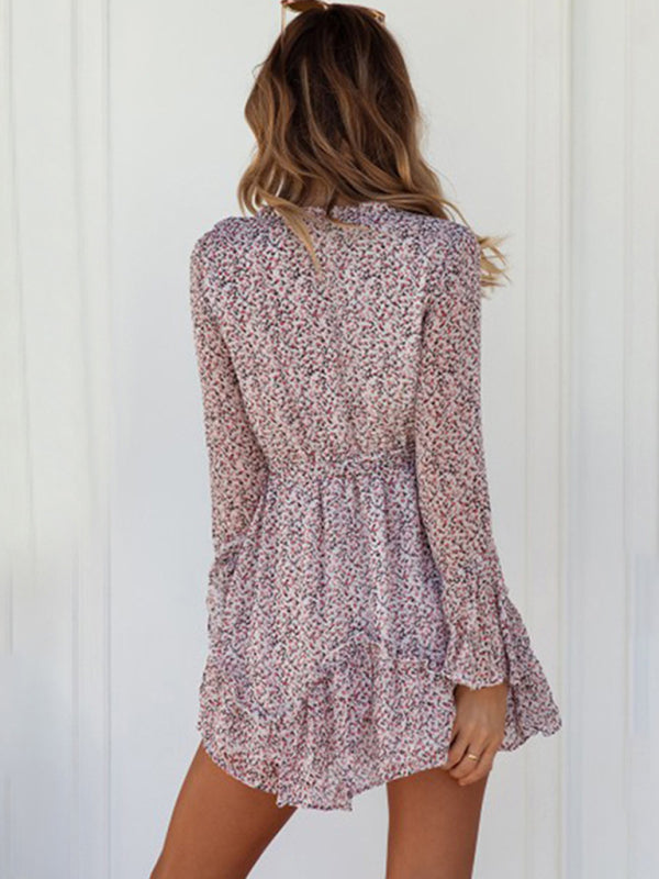 BerryBetty - Women's broken flower waist sexy dress