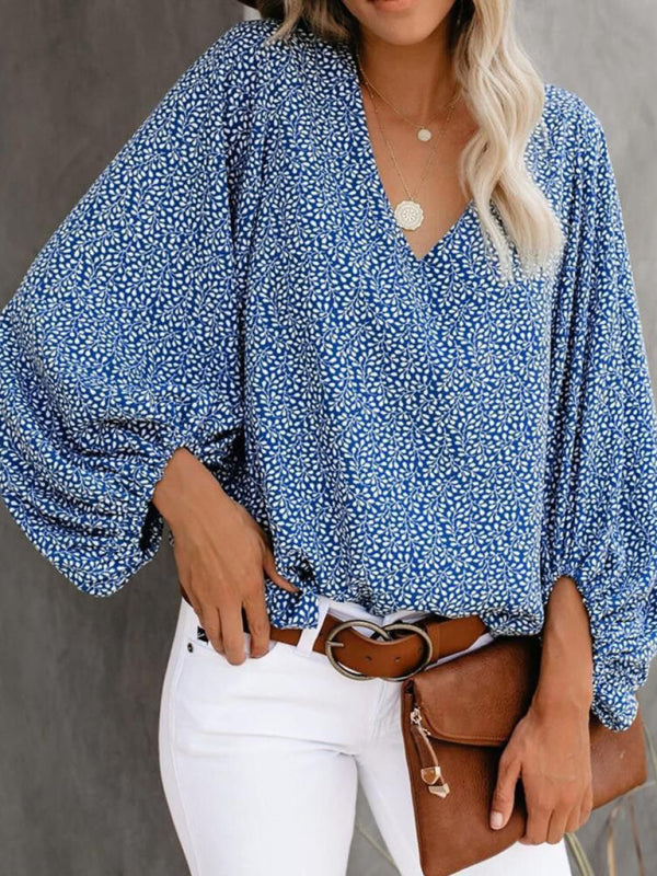BerryBetty - Women's Floral Long Sleeve Blouse womens shirts