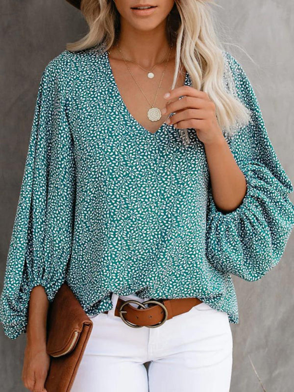 BerryBetty - Women's Floral Long Sleeve Blouse womens shirts