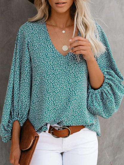 BerryBetty - Women's Floral Long Sleeve Blouse womens shirts