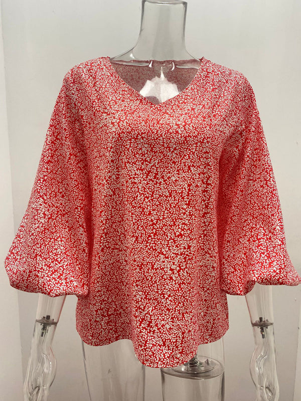 BerryBetty - Women's Floral Long Sleeve Blouse womens shirts