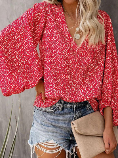 BerryBetty - Women's Floral Long Sleeve Blouse womens shirts