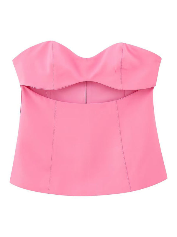 BerryBetty - Women's New Open Design Tube Top Vest