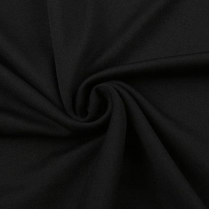 BerryBetty - Contrast off shoulder long sleeve backless mini dress